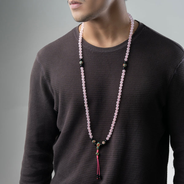 Rose Quartz Happiness Mala - Art Of Tibet