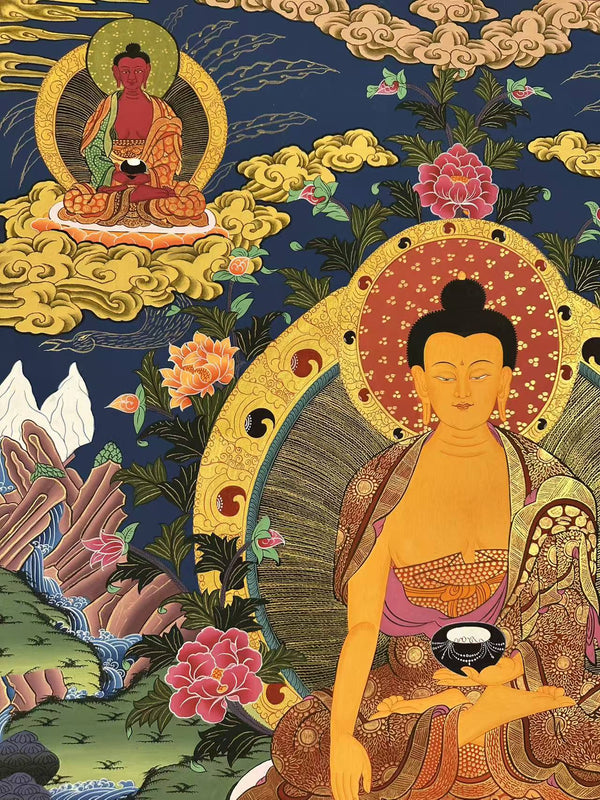 Shakyamuni Buddha Large Thangka - Art Of Tibet