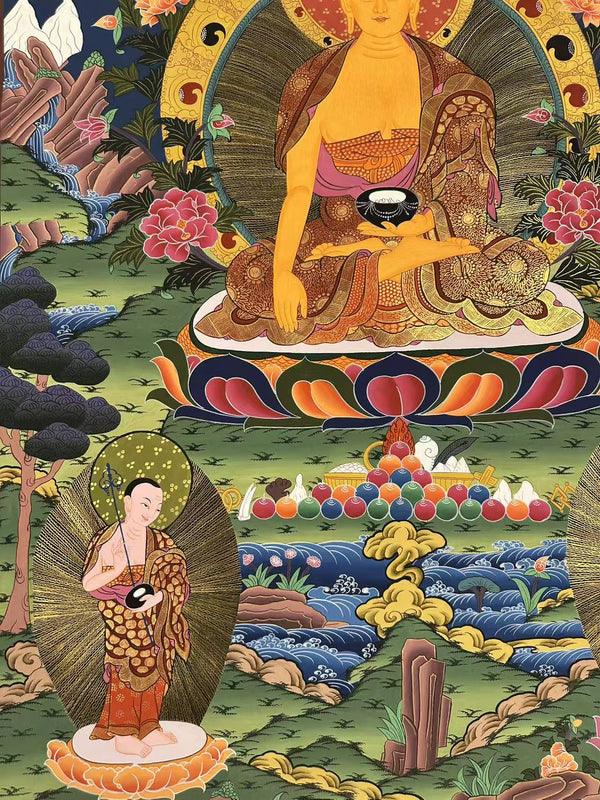 Shakyamuni Buddha Large Thangka - Art Of Tibet