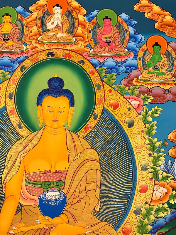Shakyamuni Buddha Large Thangka - Art Of Tibet
