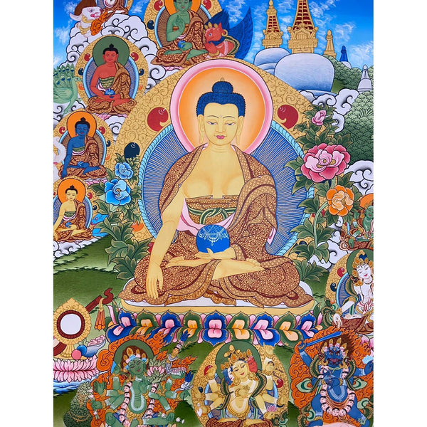 Shakyamuni Buddha Thangka - Art Of Tibet
