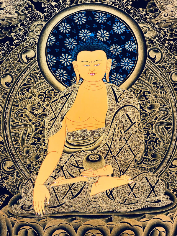 Shakyamuni Buddha Thangka - Art Of Tibet