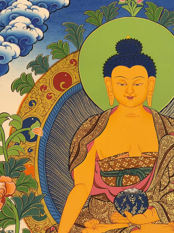 Shakyamuni Buddha Thangka - Art Of Tibet