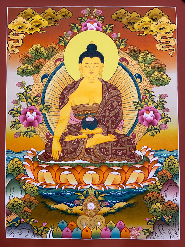 Shakyamuni Buddha Thangka - Art Of Tibet
