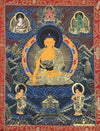 Shakyamuni Buddha Thangka - Silk Framed - Art Of Tibet