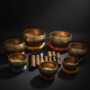Set of 7 Tibetan Hand Hammered Singing Bowl