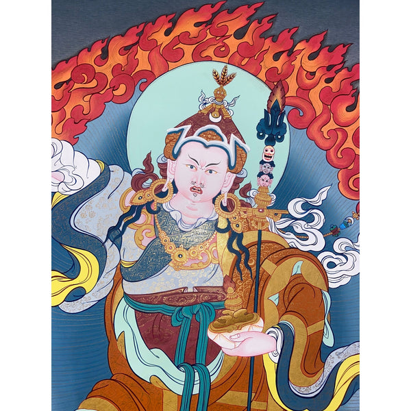 Standing Guru Rinpoche Padmasambhava Thangka - Art Of Tibet
