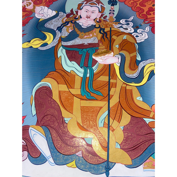 Standing Guru Rinpoche Padmasambhava Thangka - Art Of Tibet