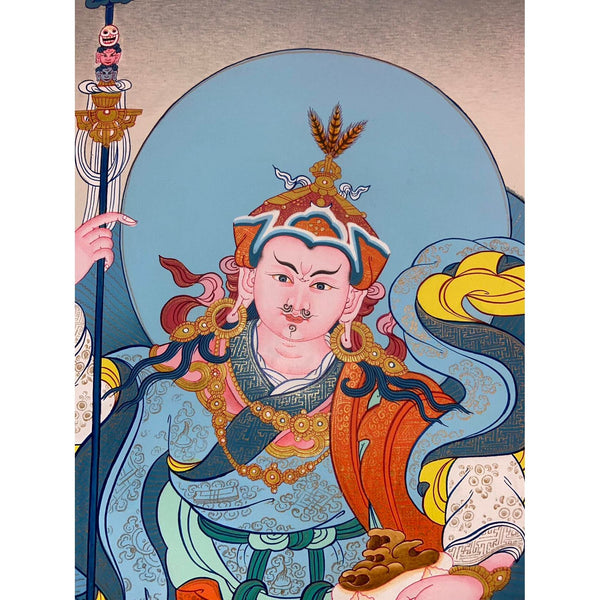 Standing Guru Rinpoche Padmasambhava Thangka - Art Of Tibet