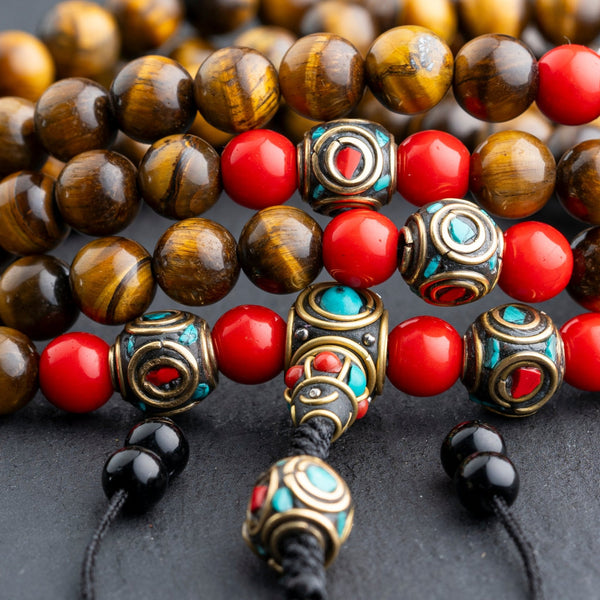 Tiger Eye Mala - Art Of Tibet