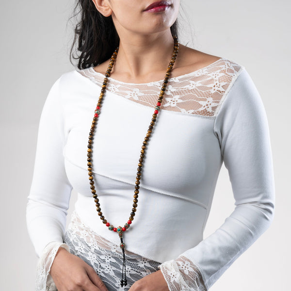 Tiger Eye Mala - Art Of Tibet