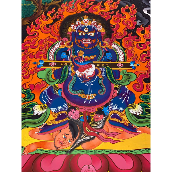 Two Arm Mahakala Thangka - Art Of Tibet