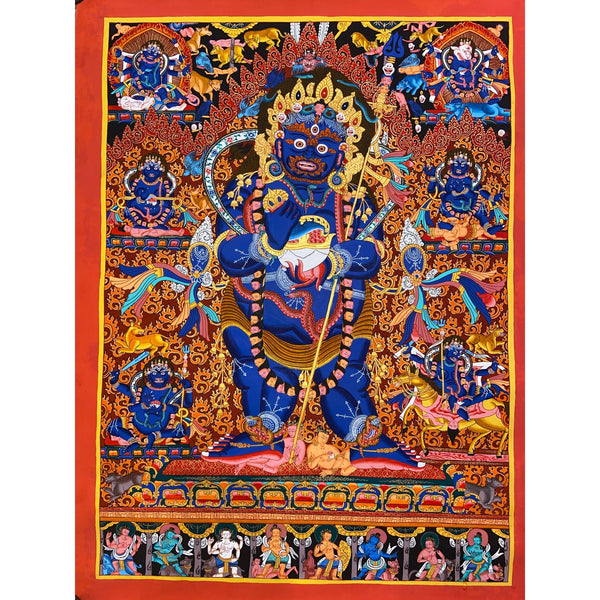 Two Arm Mahakala Thangka - Art Of Tibet
