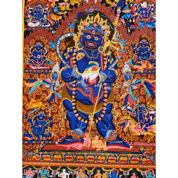Two Arm Mahakala Thangka - Art Of Tibet