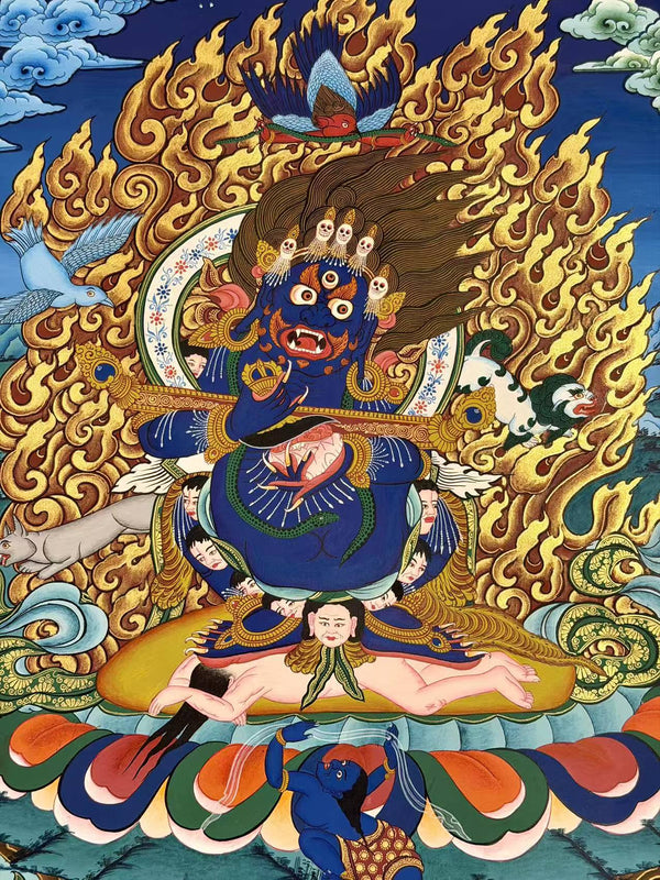 Two Arm Mahakala Thangka - Art Of Tibet