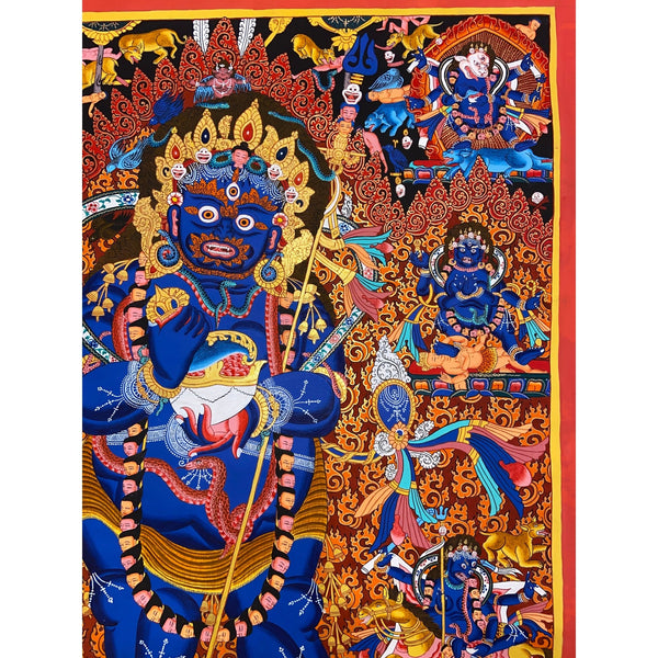 Two Arm Mahakala Thangka - Art Of Tibet