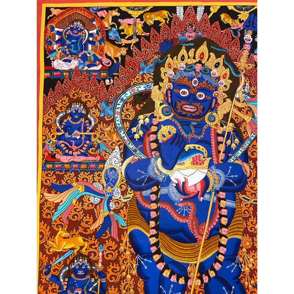 Two Arm Mahakala Thangka - Art Of Tibet