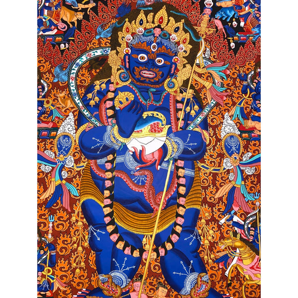 Two Arm Mahakala Thangka - Art Of Tibet