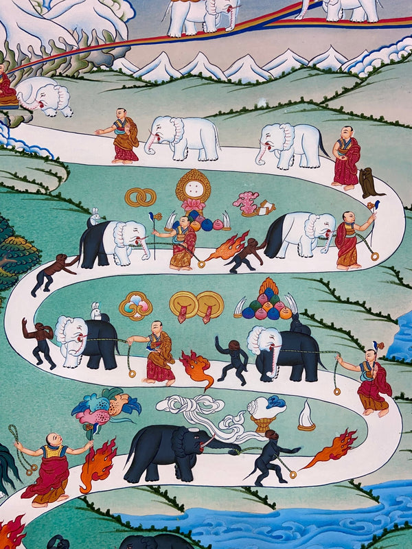 Way To Heaven Thangka - Art Of Tibet