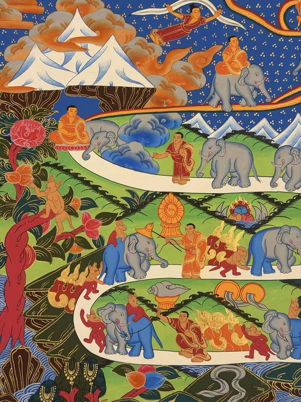 Way To Heaven Thangka - Art Of Tibet