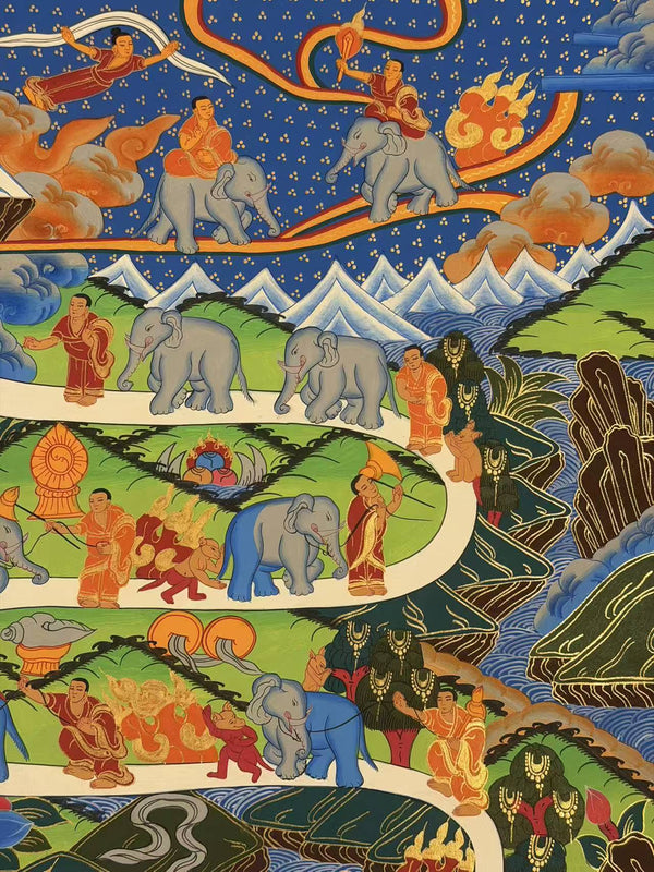 Way To Heaven Thangka - Art Of Tibet