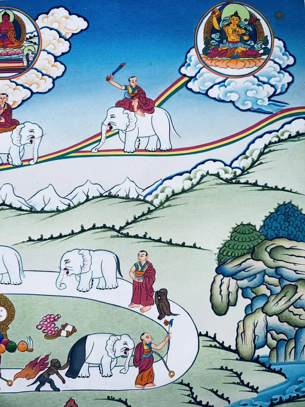 Way To Heaven Thangka - Art Of Tibet