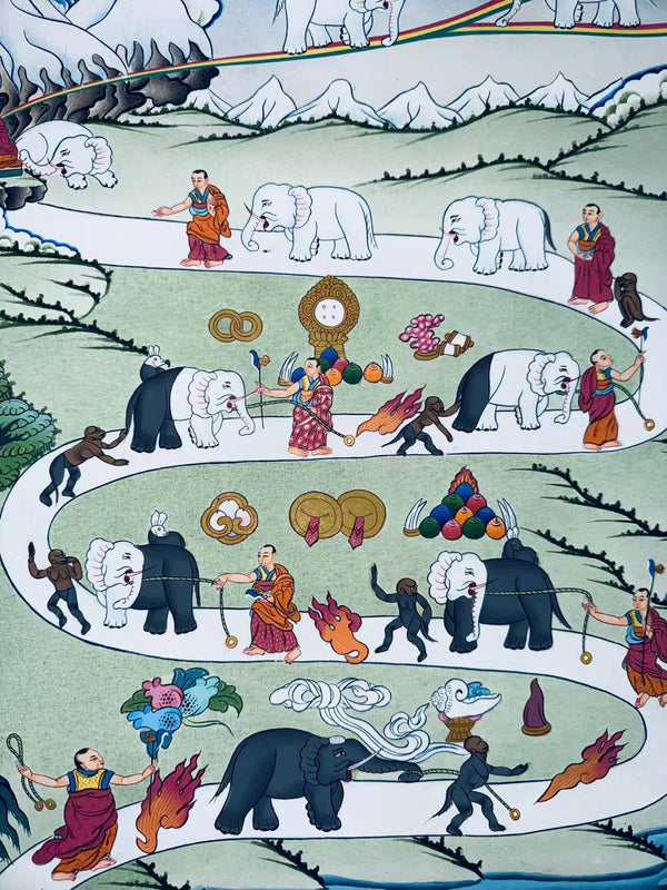 Way To Heaven Thangka - Art Of Tibet