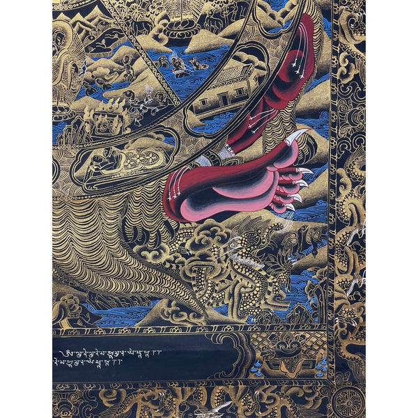 Wheel Of Life Masterpiece Large Thangka - Art Of Tibet