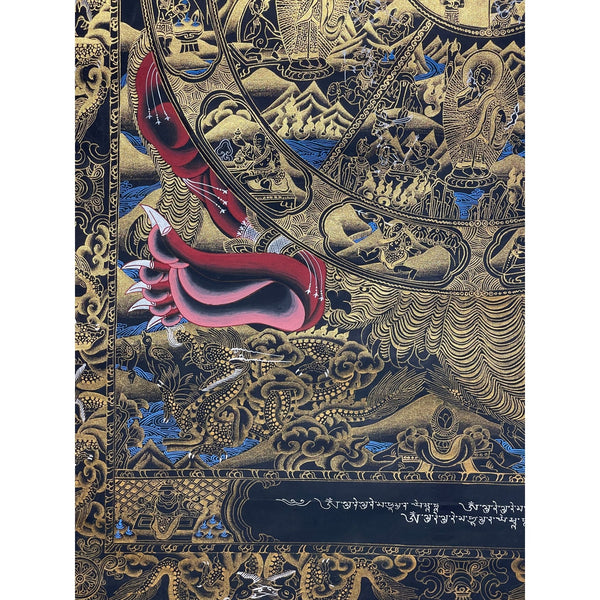 Wheel Of Life Masterpiece Large Thangka - Art Of Tibet