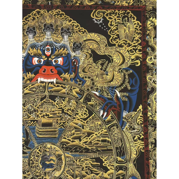 Wheel Of Life Masterpiece Large Thangka - Art Of Tibet