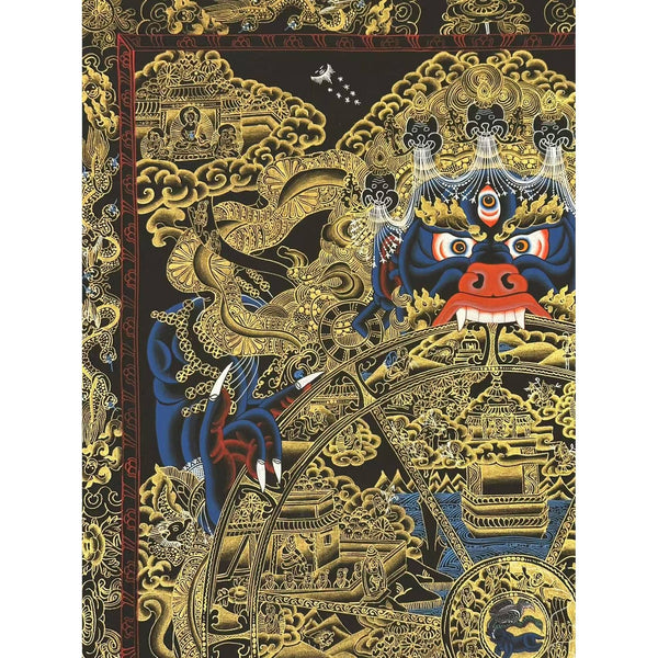 Wheel Of Life Masterpiece Large Thangka - Art Of Tibet