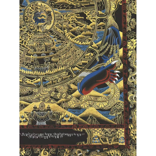 Wheel Of Life Masterpiece Large Thangka - Art Of Tibet