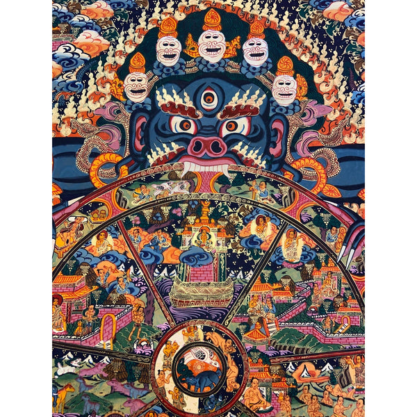 Wheel Of Life Masterpiece Thangka - Art Of Tibet