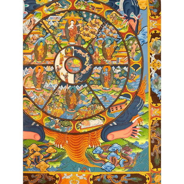 Wheel Of Life Masterpiece Thangka - Art Of Tibet