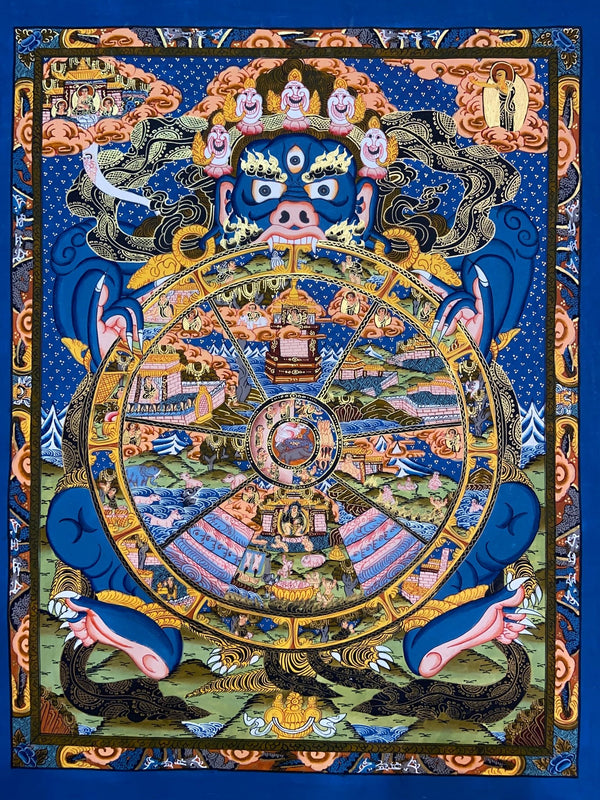 Wheel Of Life Masterpiece Thangka - Art Of Tibet