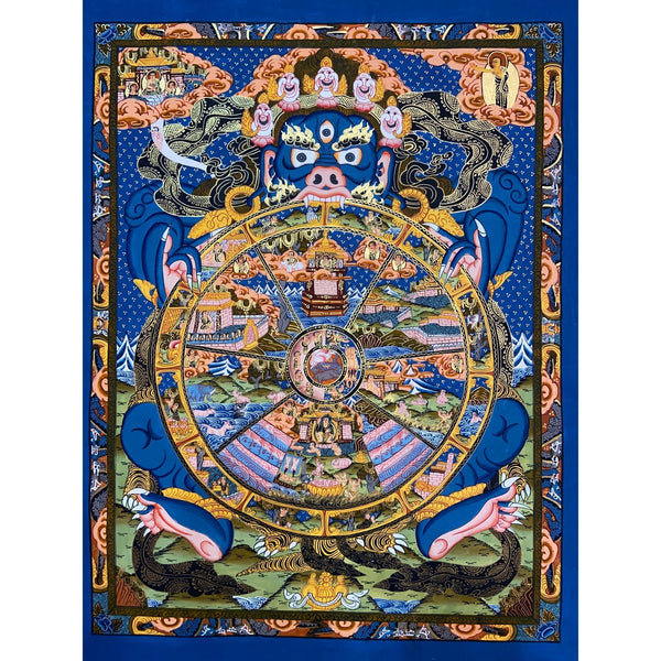 Wheel Of Life Masterpiece Thangka - Art Of Tibet