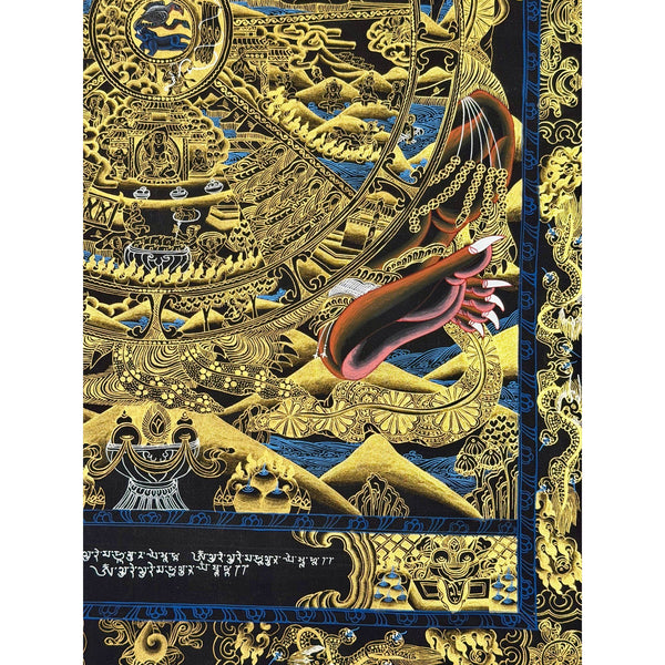 Wheel Of Life Masterpiece Thangka - Art Of Tibet