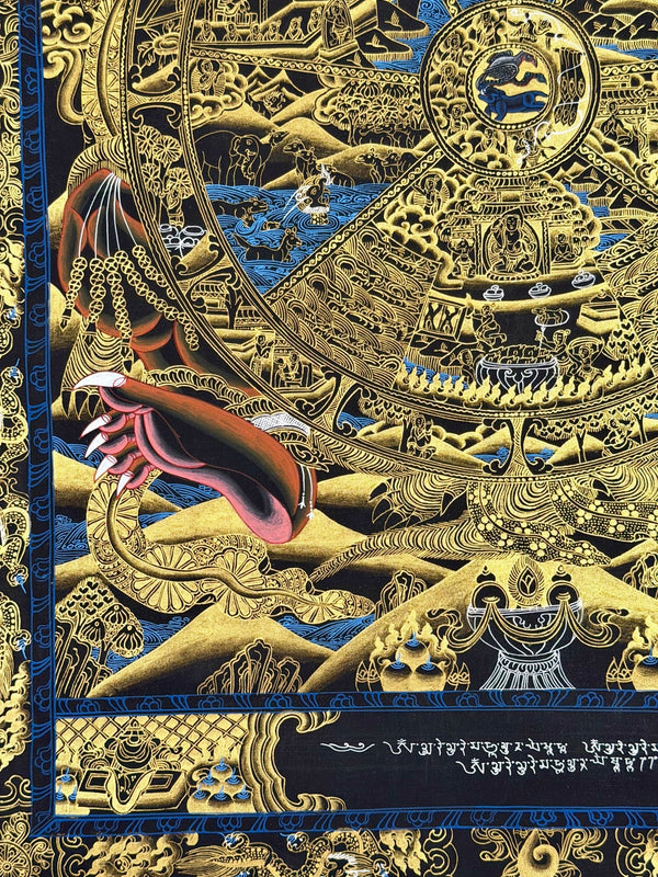 Wheel Of Life Masterpiece Thangka - Art Of Tibet