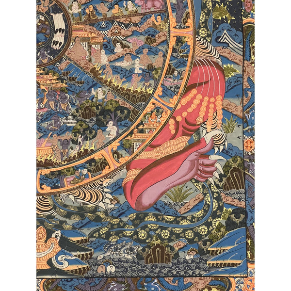 Wheel Of Life Masterpiece Thangka - Art Of Tibet