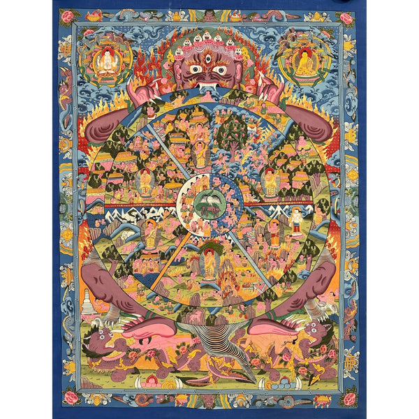 Wheel Of Life Masterpiece Thangka - Art Of Tibet