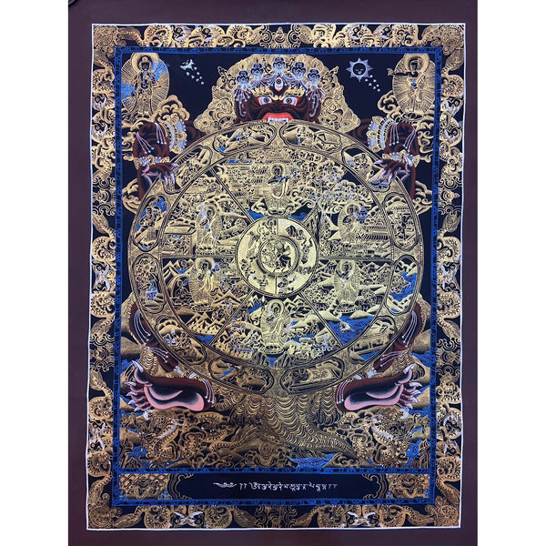 Wheel Of Life Masterpiece Thangka - Art Of Tibet