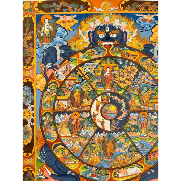 Wheel Of Life Masterpiece Thangka - Art Of Tibet