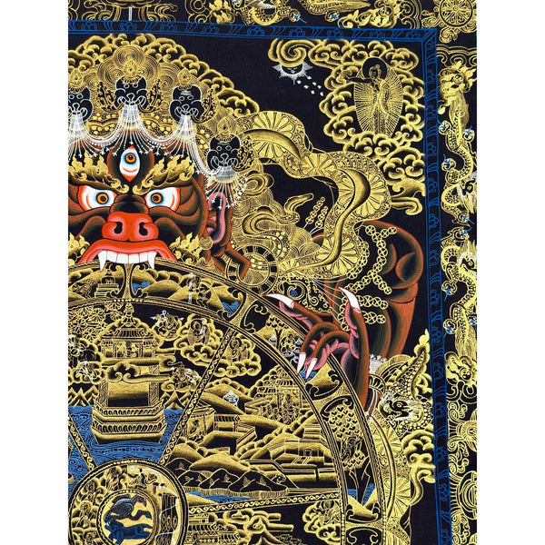 Wheel Of Life Masterpiece Thangka - Art Of Tibet