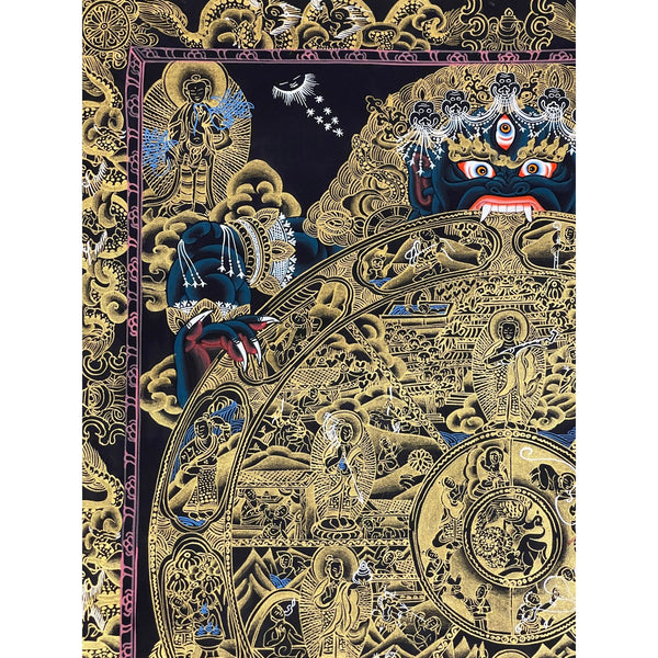 Wheel Of Life Masterpiece Thangka - Art Of Tibet