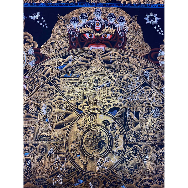 Wheel Of Life Masterpiece Thangka - Art Of Tibet