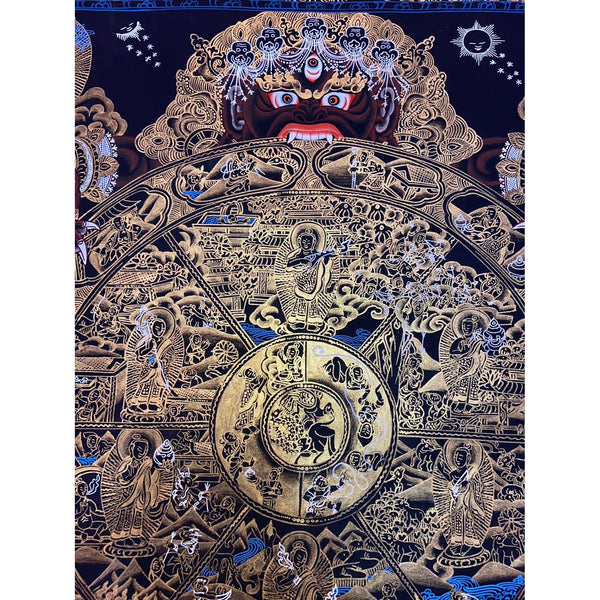 Wheel Of Life Masterpiece Thangka - Art Of Tibet