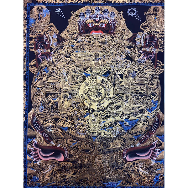 Wheel Of Life Masterpiece Thangka - Art Of Tibet