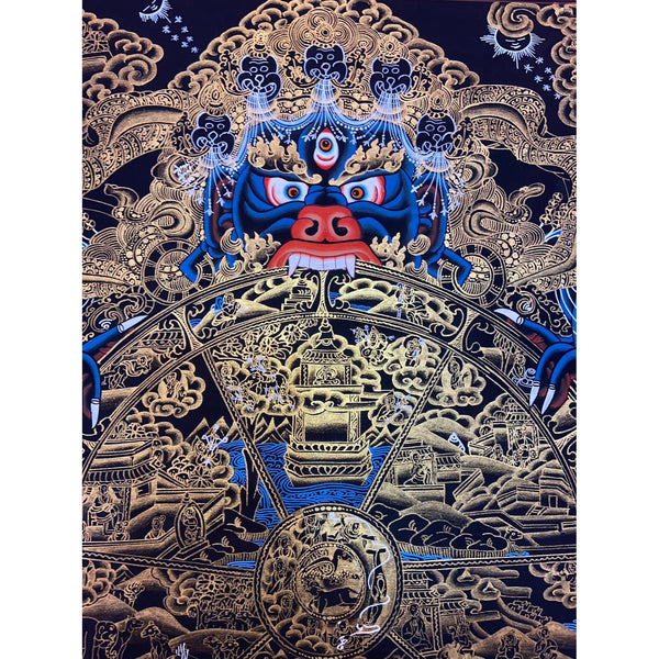Wheel Of Life Masterpiece Thangka - Art Of Tibet