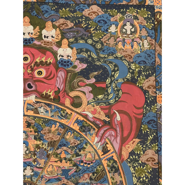 Wheel Of Life Masterpiece Thangka - Art Of Tibet