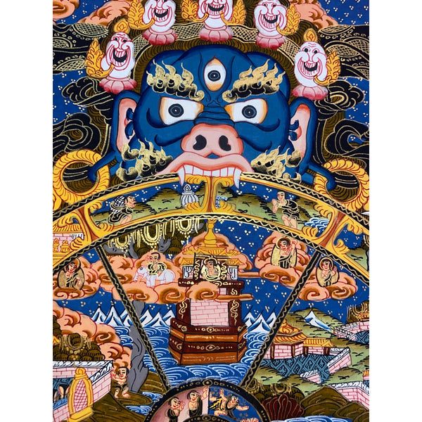 Wheel Of Life Masterpiece Thangka - Art Of Tibet